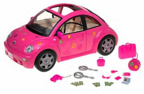 barbie pink vw beetle car